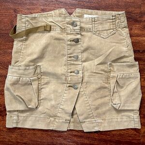 VINTAGE Y2K Levi's Corduroy Cargo Mini Skirt Button Detail Pockets
